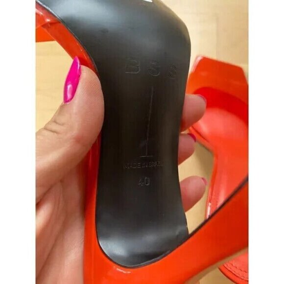 Black Suede Studio Sandal Heels BNWT Heels "Valerie" Women New Slides - Picture 7 of 8